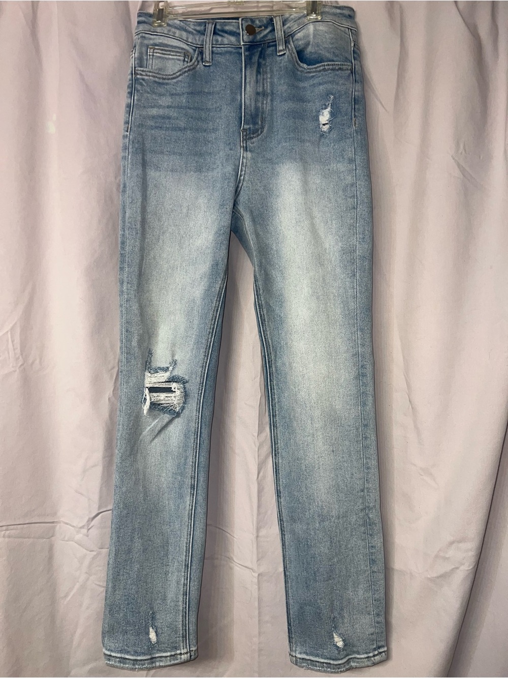 Altar’d State Light Wash Distressed High Rise Straight Leg Women’s Jeans size 26